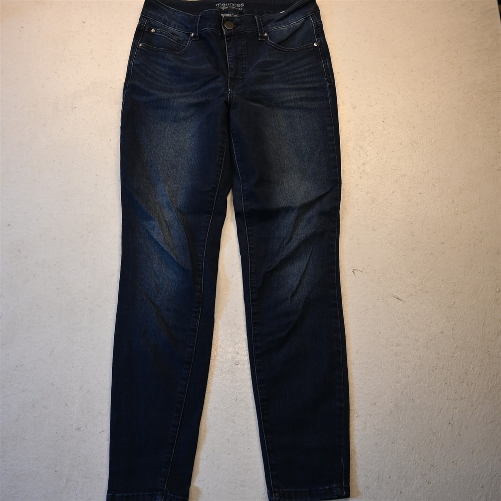Maurices 10 High Rise Ever Flex Skinny Rinse Stretch Denim Womens Jeans
